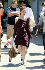 RACHEL BILSON on the Set of Extra in Studio City 06/18/2018