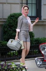 RACHEL BROSNAHAN on the Set of The Marvelous Mrs. Maisel in New York 06/14/2018