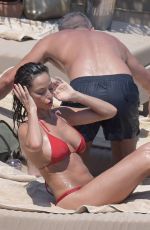 RAFFAELLA FICO in Bikini on the Meach in Mykonos 06/22/2018
