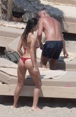 RAFFAELLA FICO in Bikini on the Meach in Mykonos 06/22/2018