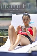 REBECCA BLACK in Swimsuit at Dream Hotel Pool Party in Los Angeles 05/27/218