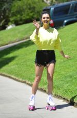 REBECCA BLACK Out Roller Blading in Los Angeles 06/08/2081
