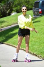 REBECCA BLACK Out Roller Blading in Los Angeles 06/08/2081
