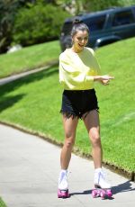 REBECCA BLACK Out Roller Blading in Los Angeles 06/08/2081