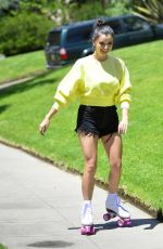 REBECCA BLACK Out Roller Blading in Los Angeles 06/08/2081