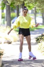 REBECCA BLACK Out Roller Blading in Los Angeles 06/08/2081