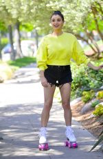 REBECCA BLACK Out Roller Blading in Los Angeles 06/08/2081