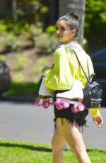 REBECCA BLACK Out Roller Blading in Los Angeles 06/08/2081