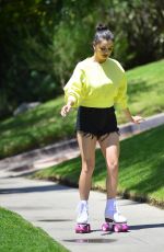 REBECCA BLACK Out Roller Blading in Los Angeles 06/08/2081