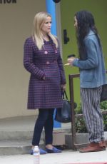 REESE WITHERSPOON and ZOE KRAVITZ on the Set of Big Little Lies in Brentwood 06/21/2018