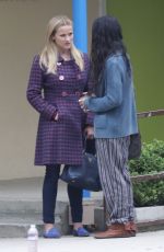 REESE WITHERSPOON and ZOE KRAVITZ on the Set of Big Little Lies in Brentwood 06/21/2018