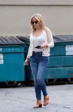 REESE WITHERSPOON in Jeans Arrives at a Spa in Los Angeles 06/16/2018