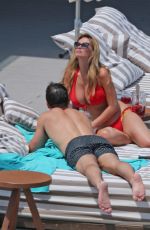 RHIAN SUDGEN in Bikini at a Pool in Ibiza 06/14/2018
