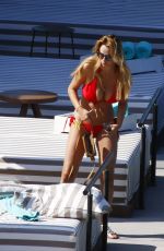 RHIAN SUDGEN in Bikini at a Pool in Ibiza 06/14/2018
