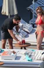 RHIAN SUDGEN in Bikini at a Pool in Ibiza 06/14/2018