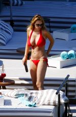 RHIAN SUDGEN in Bikini at a Pool in Ibiza 06/14/2018
