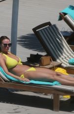 RHIAN SUDGEN in Bikini at a Pool in Ibiza 06/17/2018