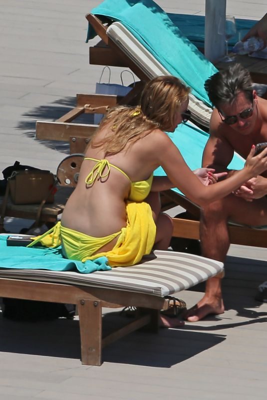 RHIAN SUDGEN in Bikini at a Pool in Ibiza 06/17/2018