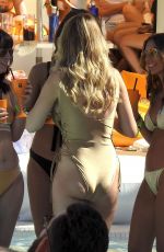 RHIAN SUDGEN in Bwimsuit at Ibiza Ocean Beach Club 06/13/2018