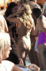 RHIAN SUDGEN in Bwimsuit at Ibiza Ocean Beach Club 06/13/2018