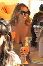 RHIAN SUDGEN in Bwimsuit at Ibiza Ocean Beach Club 06/13/2018
