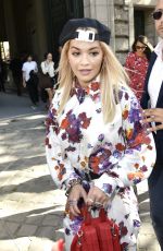 RITA ORA Arrives at Dior Homme Spring/Summer Fashion Show in Paris 06/23/2018