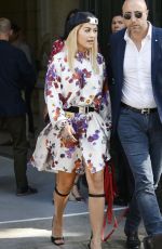 RITA ORA Arrives at Dior Homme Spring/Summer Fashion Show in Paris 06/23/2018