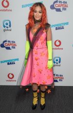 RITA ORA at Capital Radio Summertime Ball 2018 in London 06/09/2018