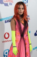 RITA ORA at Capital Radio Summertime Ball 2018 in London 06/09/2018