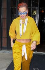RITA ORA Leaves Bowery Hotel in New York 06/13/2018