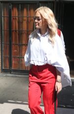 RITA ORA Leaves Bowery Hotel in New York 06/19/2018