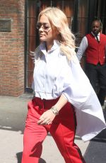 RITA ORA Leaves Bowery Hotel in New York 06/19/2018