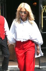 RITA ORA Leaves Bowery Hotel in New York 06/19/2018