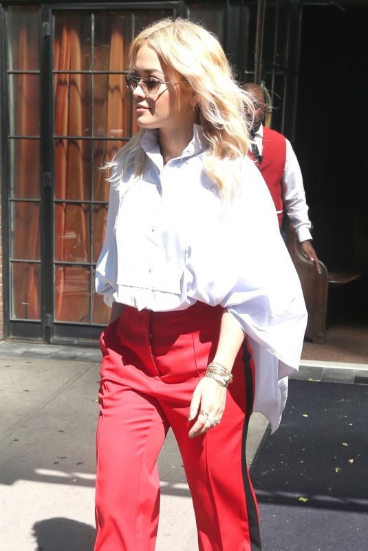 RITA ORA Leaves Bowery Hotel in New York 06/19/2018
