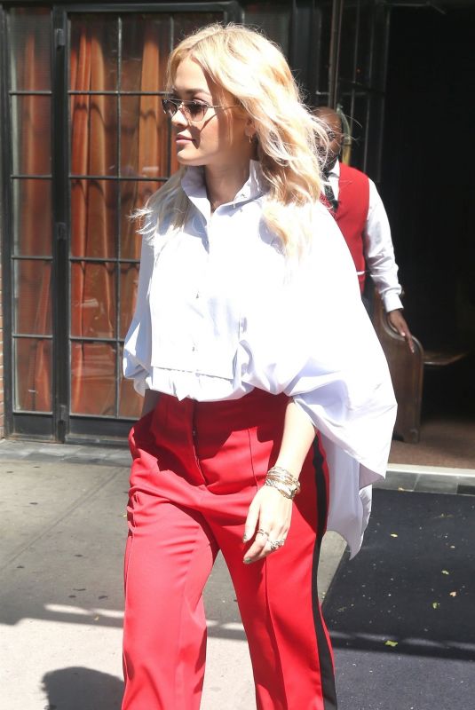 RITA ORA Leaves Bowery Hotel in New York 06/19/2018