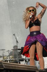 RITA ORA Performs at a Concert in Dublin 06/24/2018