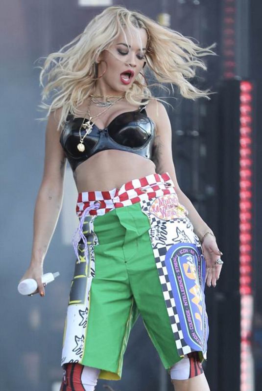 RITA ORA Performs at Isle of Wight Festival 06/22/2018