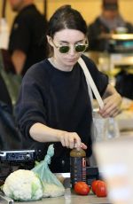 ROONEY MARA Shopping at Erewhon Market in Los Angeles 06/17/2018