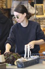 ROONEY MARA Shopping at Erewhon Market in Los Angeles 06/17/2018