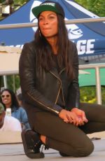 ROSARIO DAWSON at Rock Rubber 45s Premiere in Central Park in New York 06/25/2018