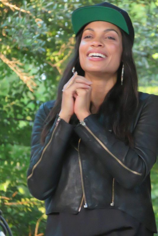 ROSARIO DAWSON at Rock Rubber 45s Premiere in Central Park in New York 06/25/2018