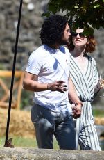 ROSE LESLIE and Kit Harington Out in Aberdeen 06/24/2018