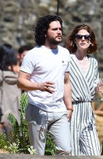 ROSE LESLIE and Kit Harington Out in Aberdeen 06/24/2018