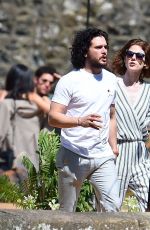 ROSE LESLIE and Kit Harington Out in Aberdeen 06/24/2018