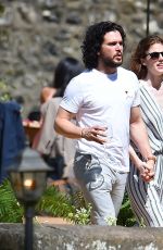 ROSE LESLIE and Kit Harington Out in Aberdeen 06/24/2018