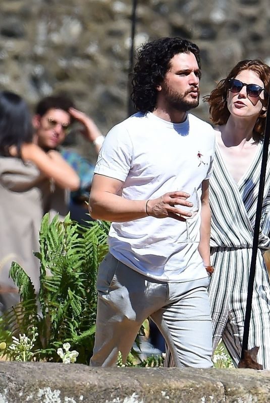 ROSE LESLIE and Kit Harington Out in Aberdeen 06/24/2018