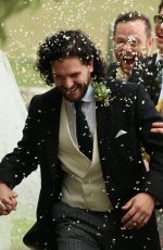 ROSE LESLIE at Her Wedding with Kit Harington in Scotland 06/23/2018
