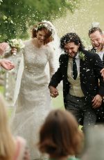ROSE LESLIE at Her Wedding with Kit Harington in Scotland 06/23/2018