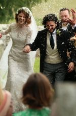 ROSE LESLIE at Her Wedding with Kit Harington in Scotland 06/23/2018