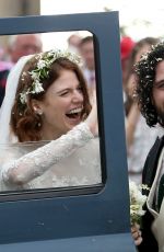 ROSE LESLIE at Her Wedding with Kit Harington in Scotland 06/23/2018